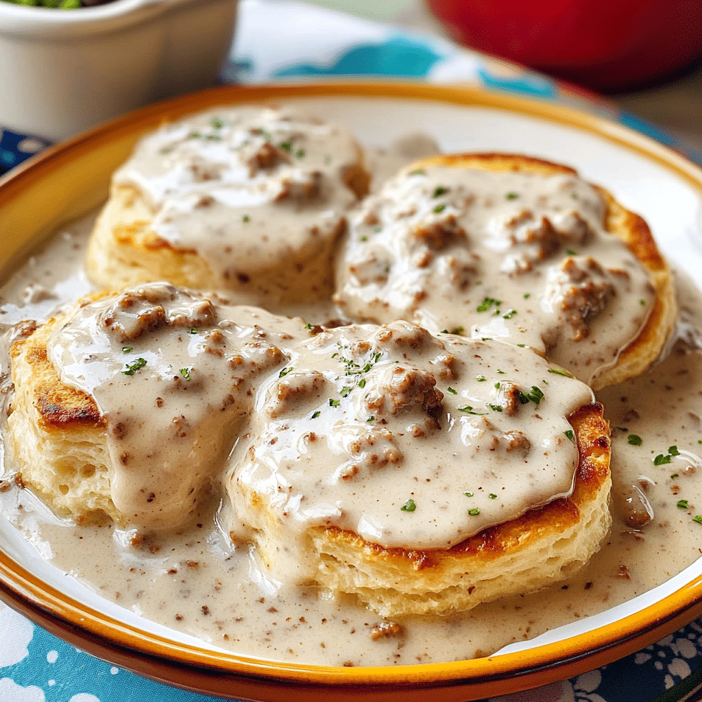 Pioneer Woman Sausage Gravy & Biscuits