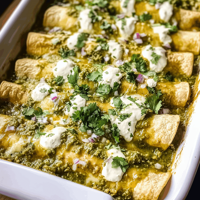 Salsa Verde Chicken Enchiladas