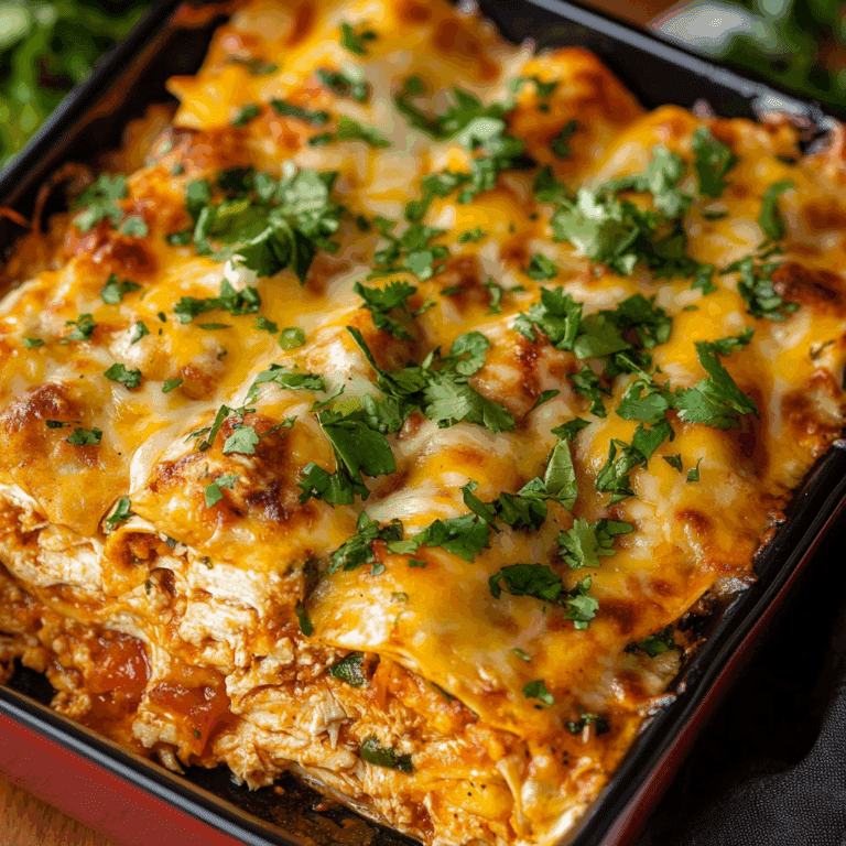 Shredded Chicken Enchilada Casserole