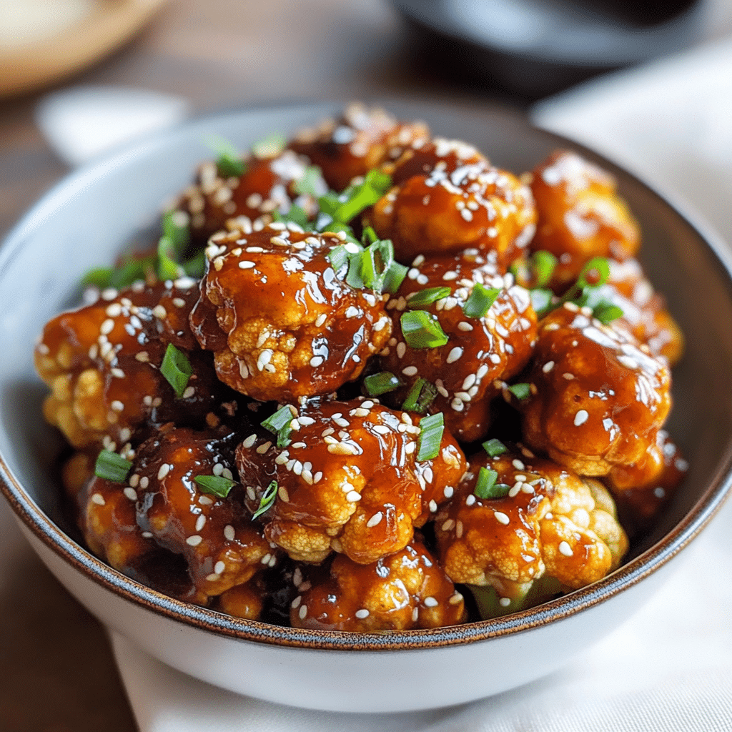 Sticky Sesame Cauliflower