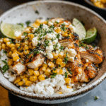 Street Corn Chicken Rice Bowl