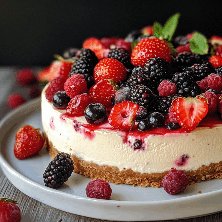 Summer Berry Cheesecake Delight
