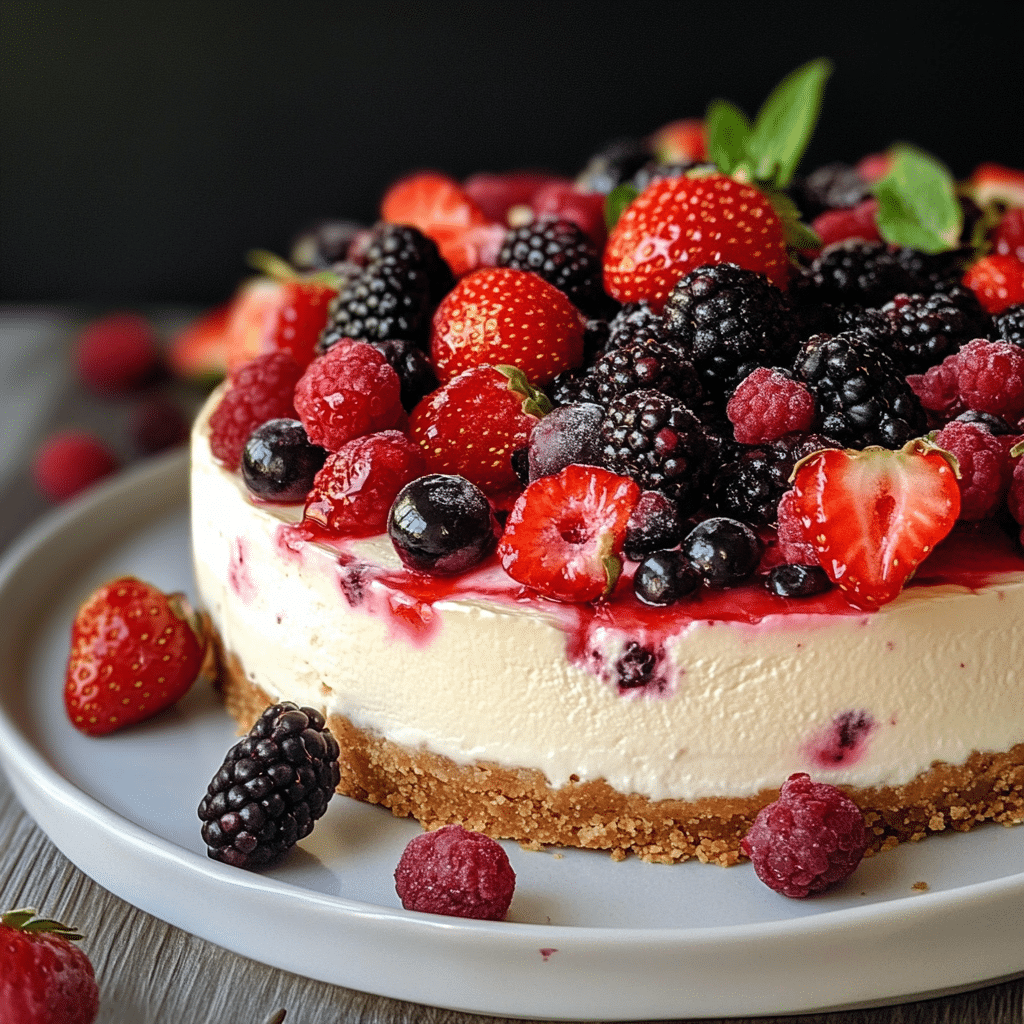 Summer Berry Cheesecake Delight