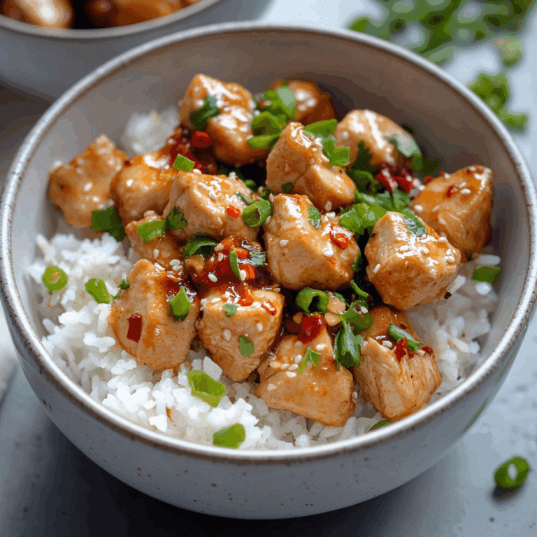 Sweet Chili Chicken Bowls with Coconut Rice