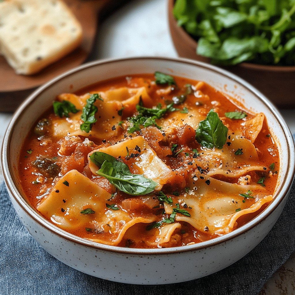 Vegan Lasagna Soup