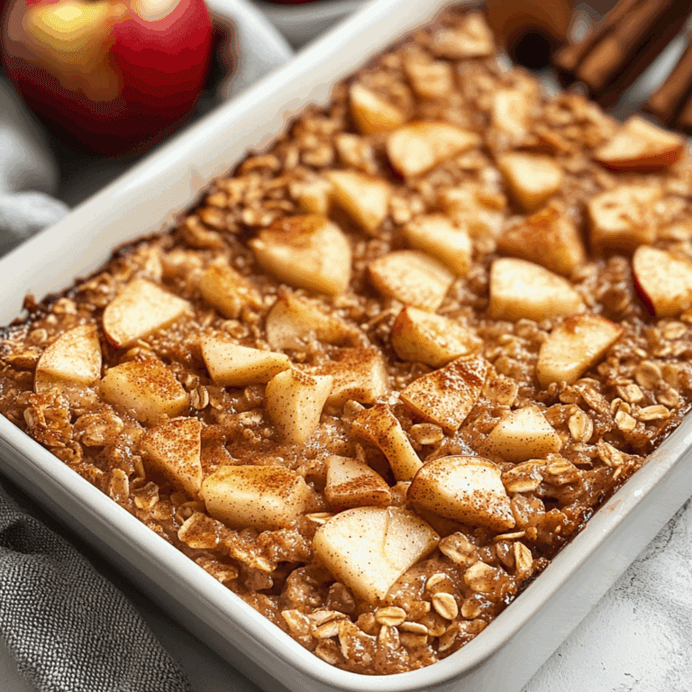Apple Cinnamon Baked Oatmeal