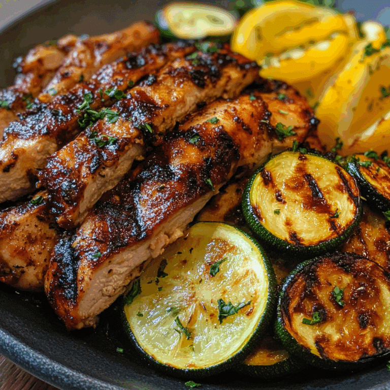 Asado Chicken with Lemon Zucchini