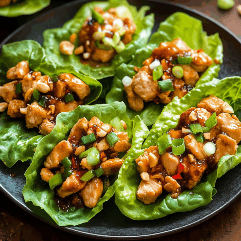 Asian Chicken Lettuce Wraps