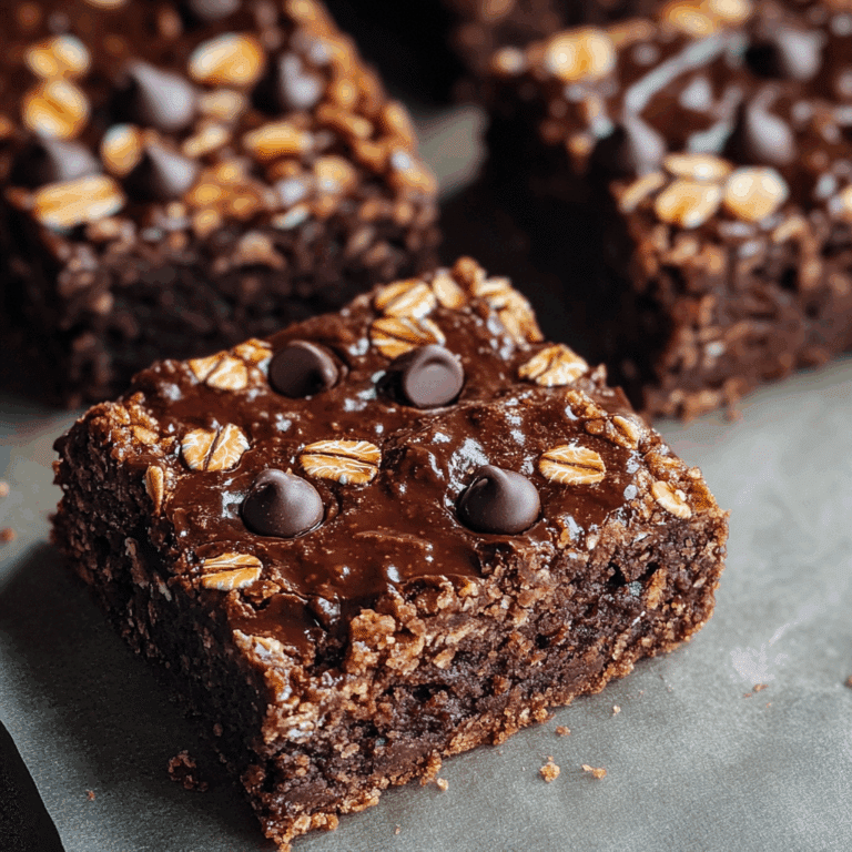 Baked Chocolate Oatmeal Bars