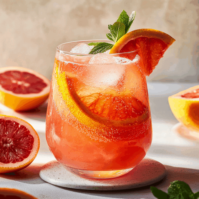 Blood Orange Mocktail Spritzer