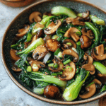 Bok Choy & Mushroom Stir-Fry