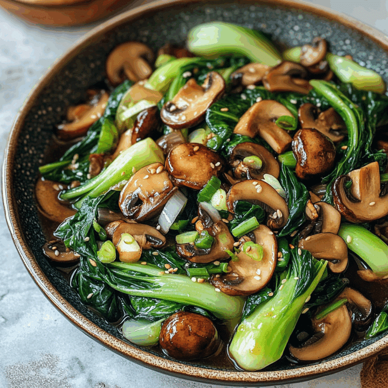Bok Choy & Mushroom Stir-Fry
