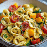 Cheese Tortellini with Summer Veggies Recipe