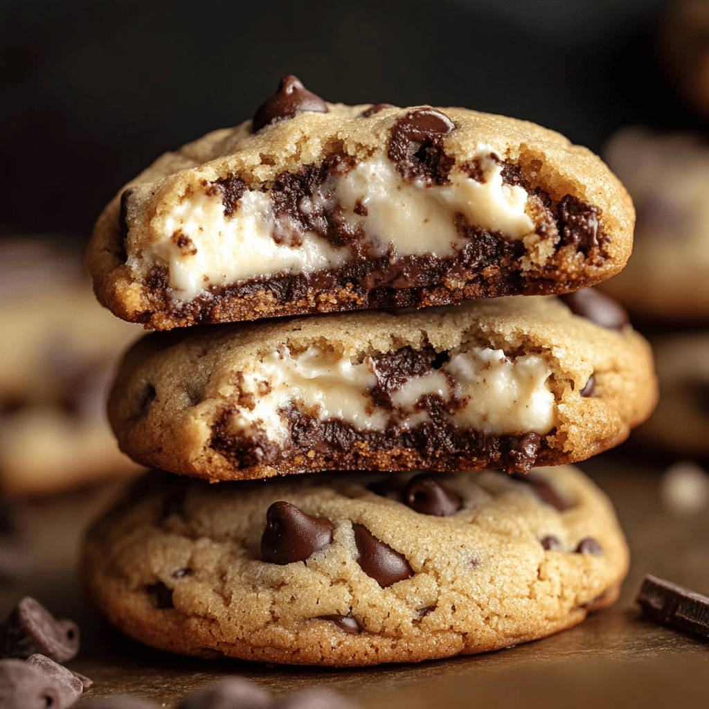 Cheesecake Stuffed Chocolate Chip Cookies