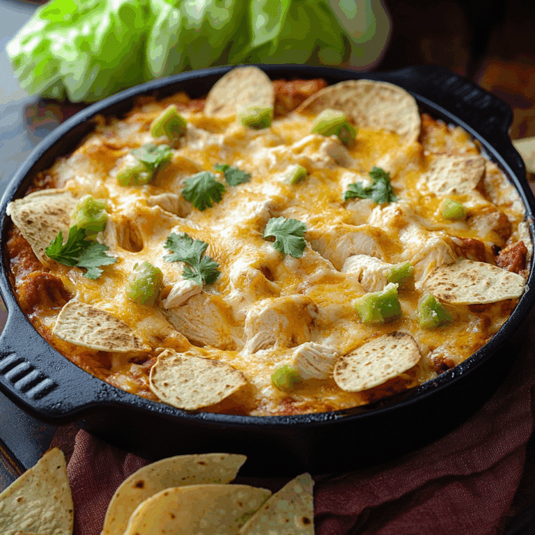 Chicken Enchilada Dip with Homemade Tortilla Graves