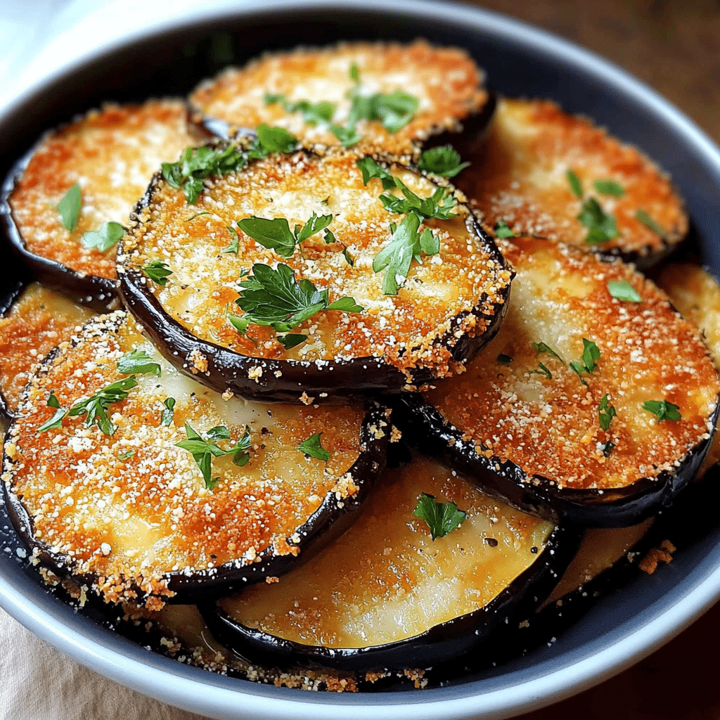 Crispy Baked Eggplant Parmesan