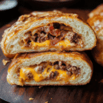 Garbage Bread with Cheesy Bacon & Beef Filling