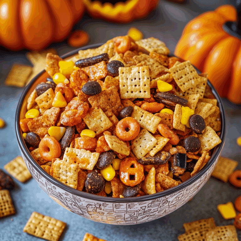 Halloween Chex Mix Snack