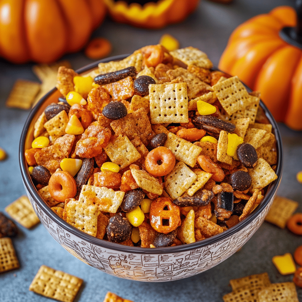 Halloween Chex Mix Snack