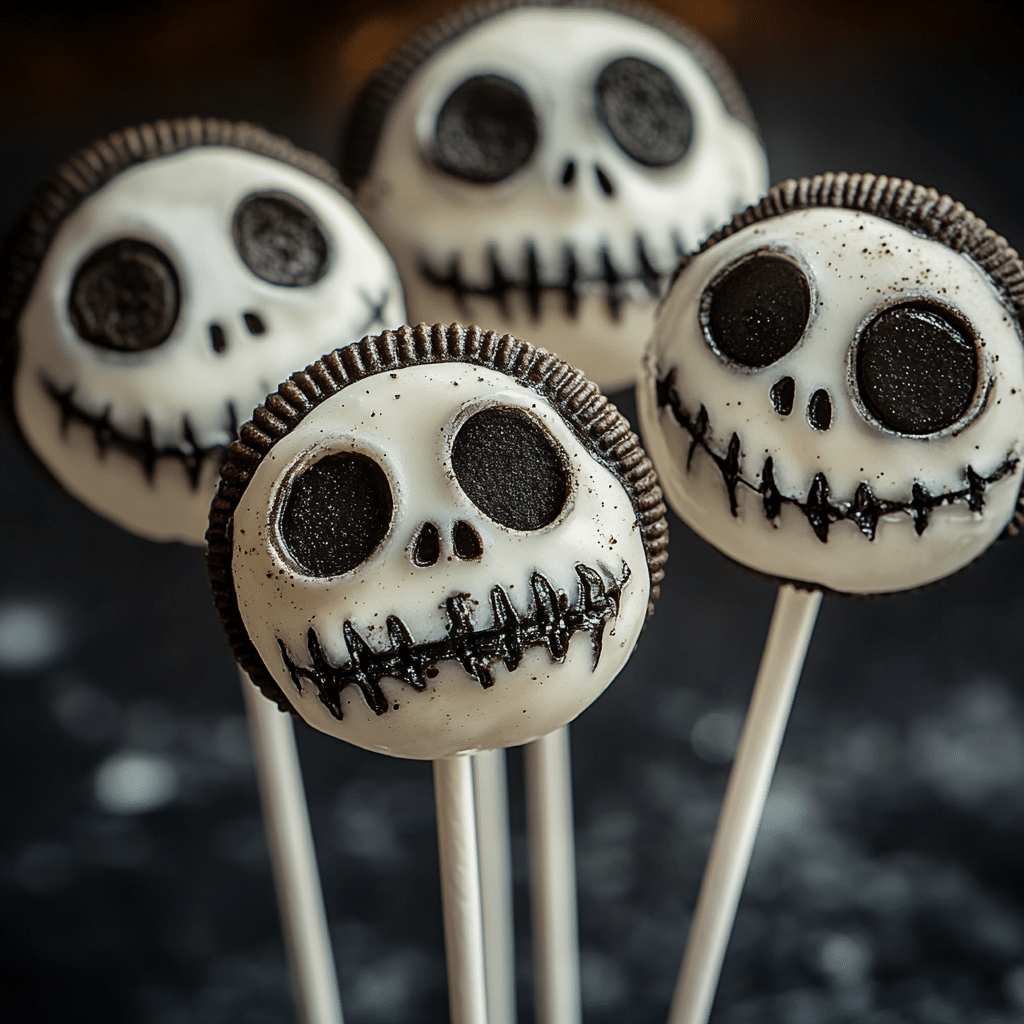 Jack Skellington Oreo Pops