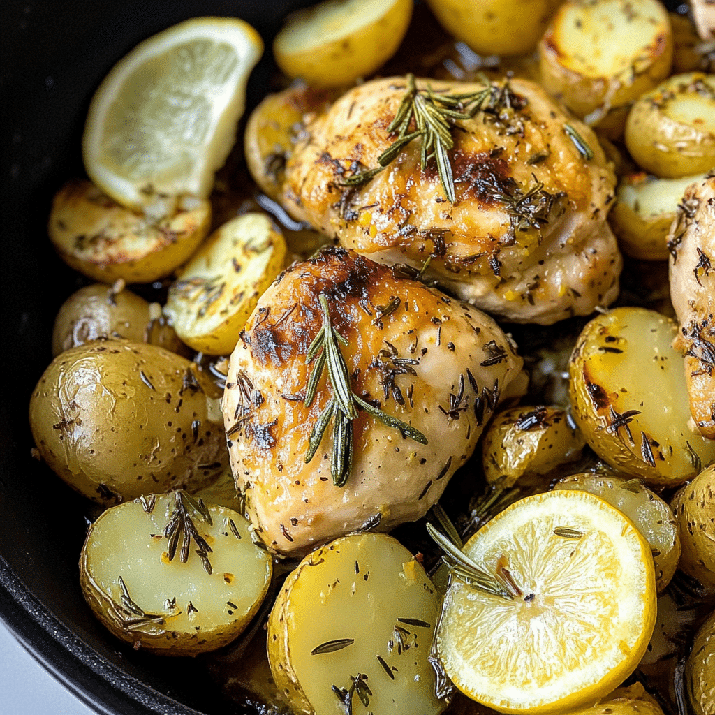 Lemon Rosemary Chicken and Potatoes