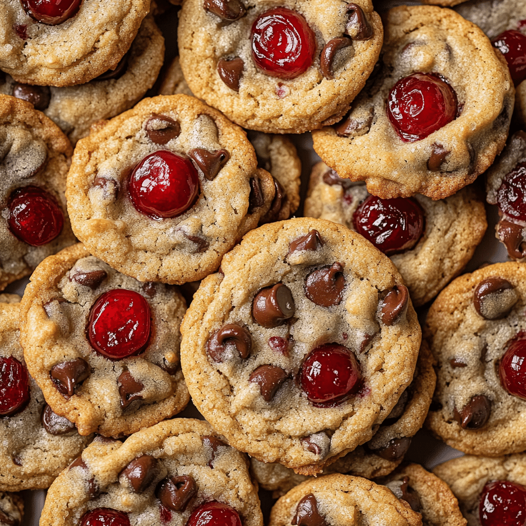 Maraschino Cherry Chocolate Chip Cookies