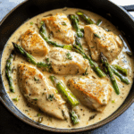 One Pot Creamy Chicken and Asparagus Recipe