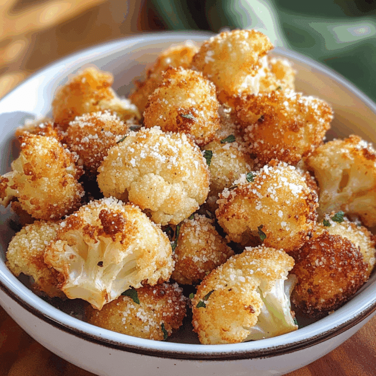 Parmesan Cauliflower Bites