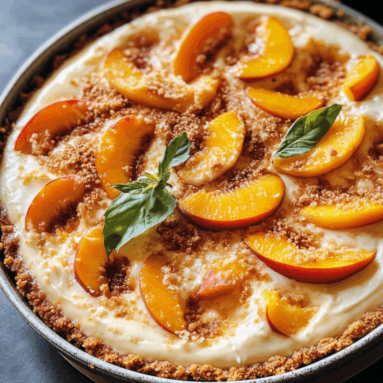 Peach Cobbler Cheesecake