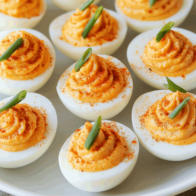 Pumpkin Deviled Eggs