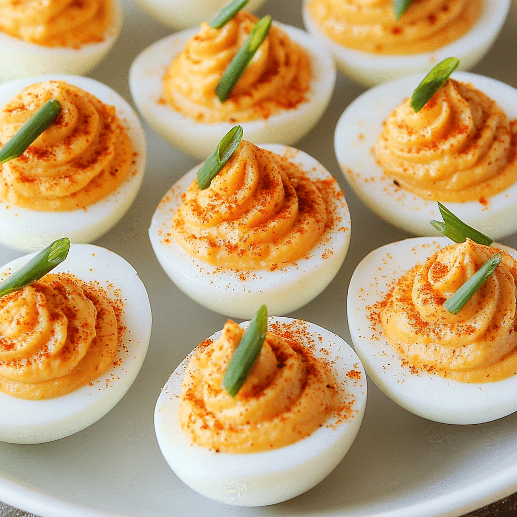 Pumpkin Deviled Eggs