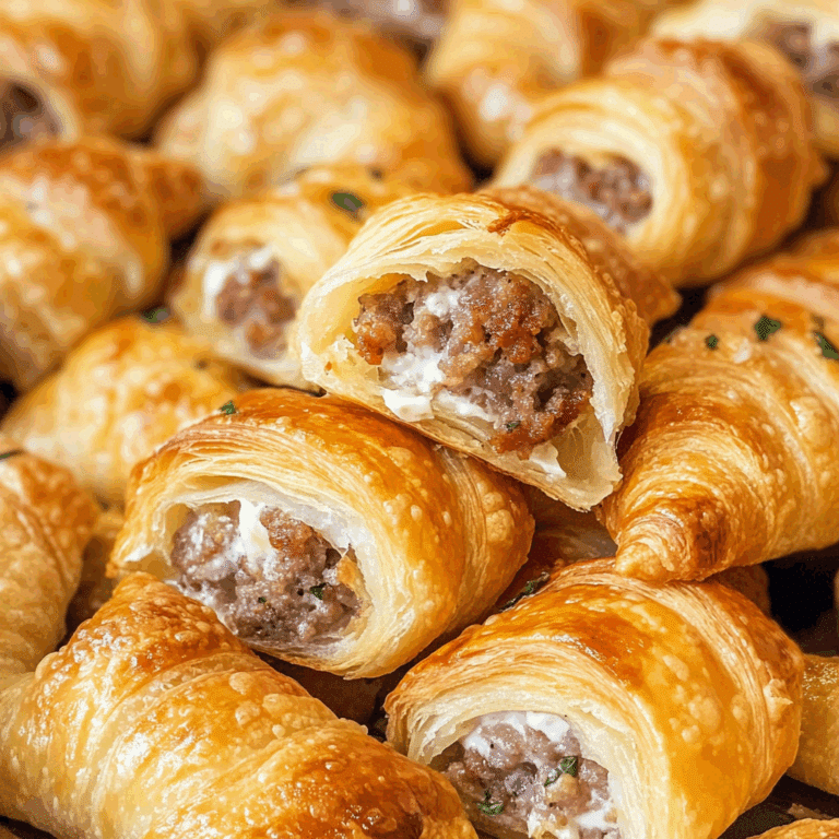 Rotel Sausage & Cream Cheese Crescent Bites