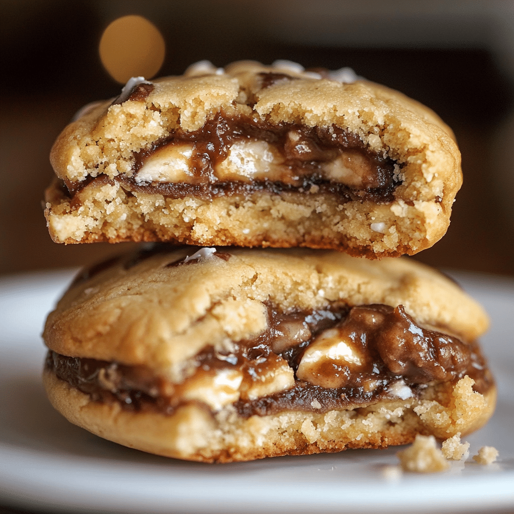Samoa Stuffed Cookies