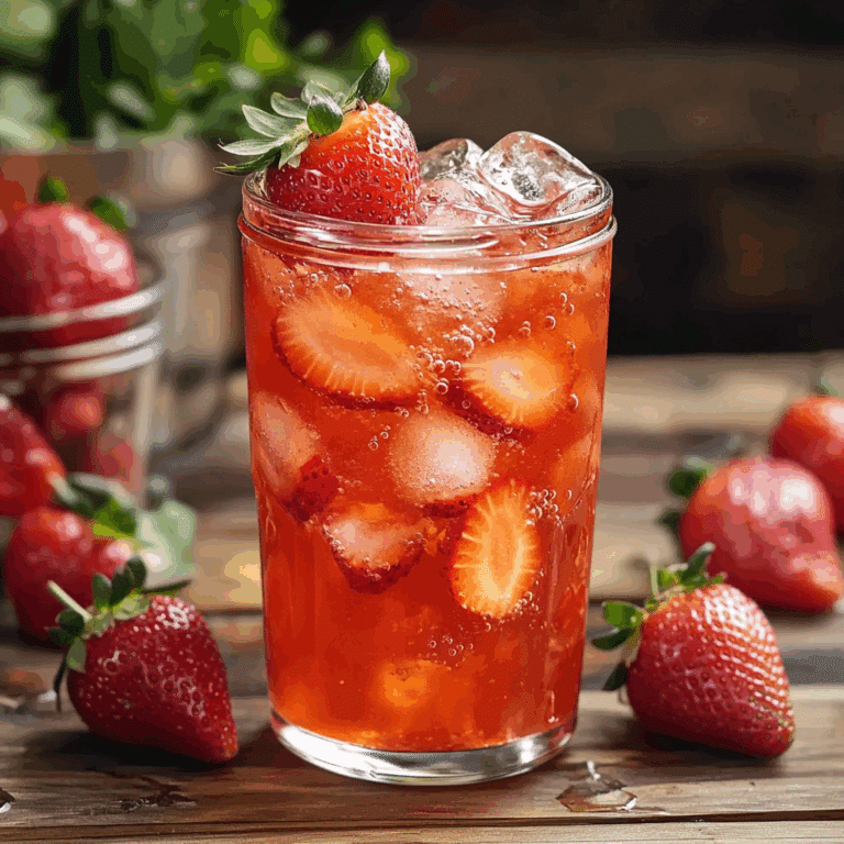 Southern Strawberry Sweet Iced Tea