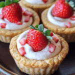 Strawberry Cheesecake Cookie Cups