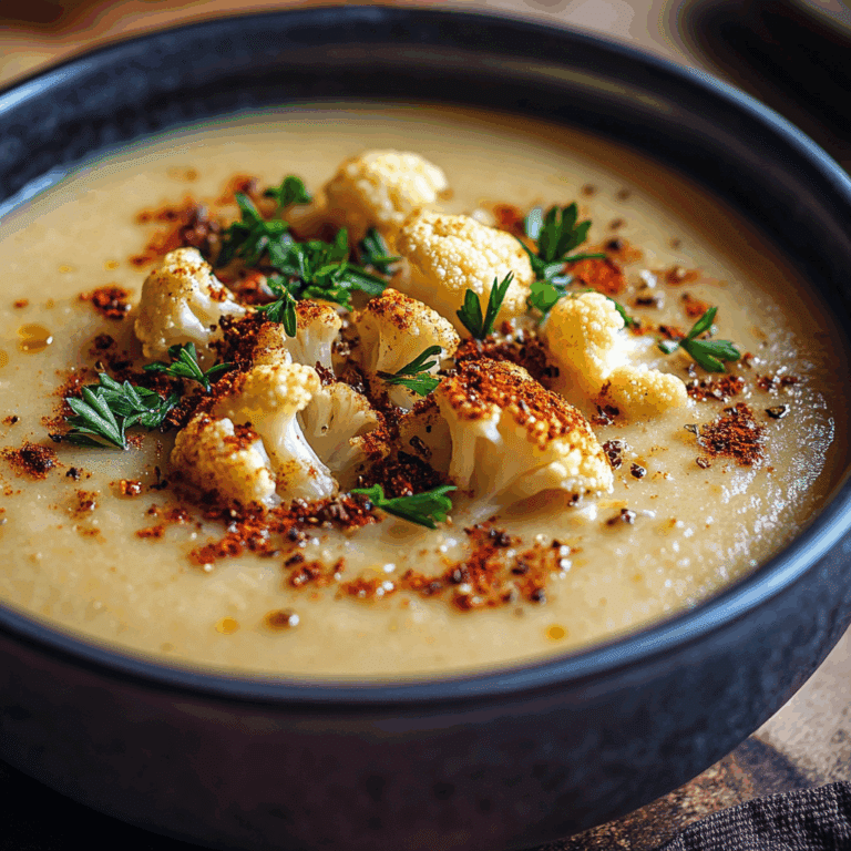 Vegan Potato Soup with Cauliflower and Smoked Paprika
