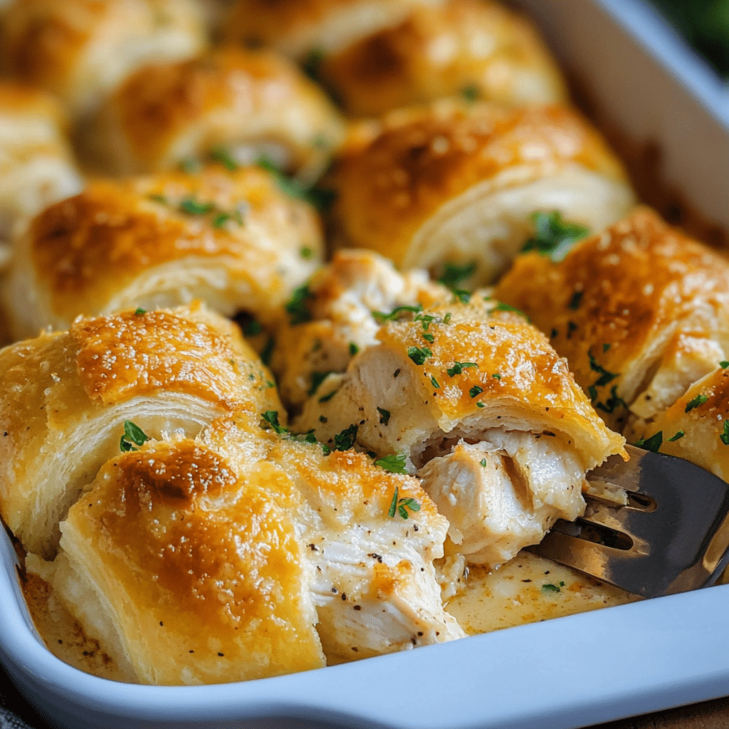 Baked Chicken Crescent Rolls