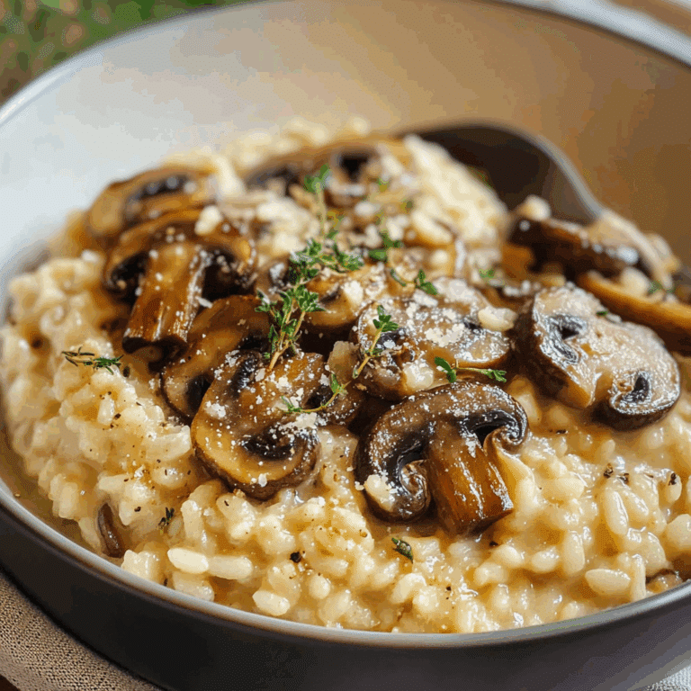 Baked Mushroom Risotto