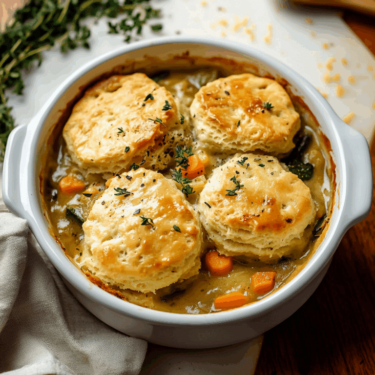 Biscuit & Vegetable Pot Pie