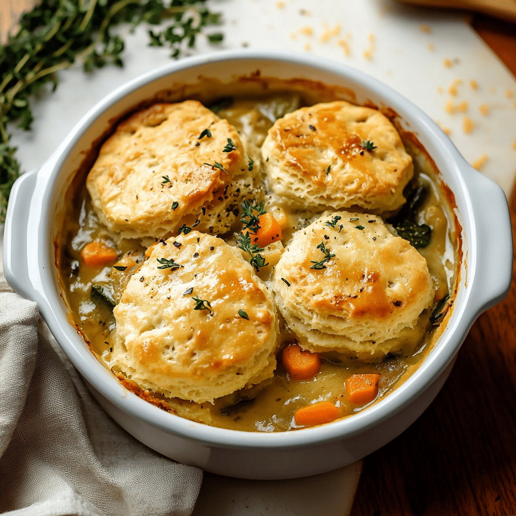 Biscuit & Vegetable Pot Pie