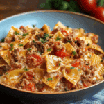Bow Ties with Sausage, Tomatoes, and Cream