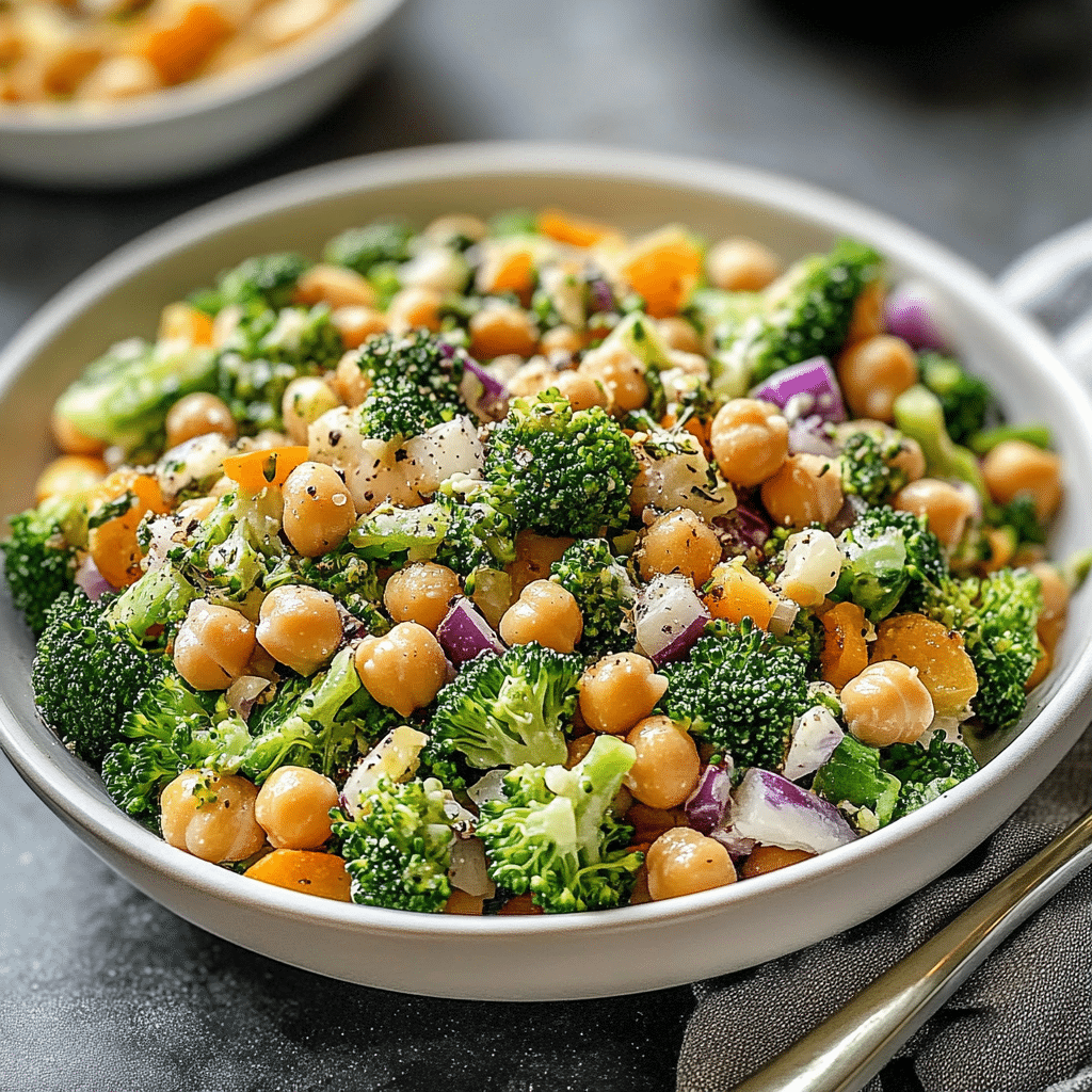 Broccoli Chickpea Salad