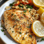 Broiled Tilapia Parmesan