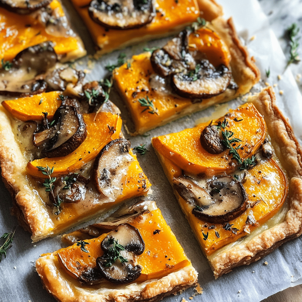 Butternut Squash & Mushroom Tart