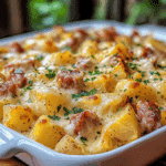 Cheesy Ranch Potatoes with Smoked Sausage