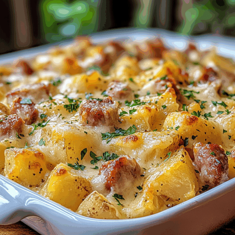 Cheesy Ranch Potatoes with Smoked Sausage
