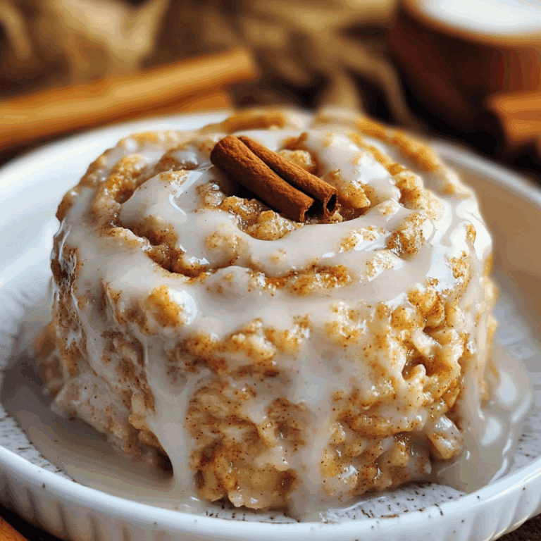 Cinnamon Roll Baked Oatmeal