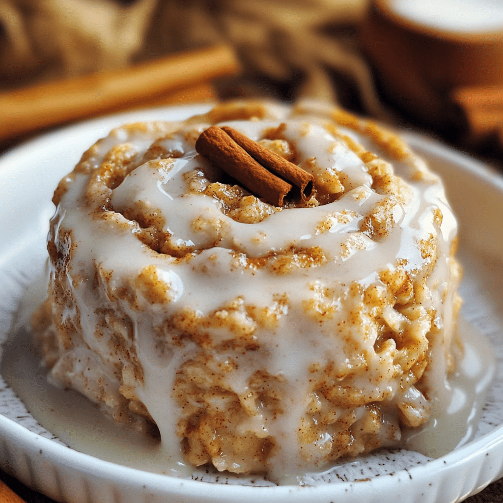 Cinnamon Roll Baked Oatmeal