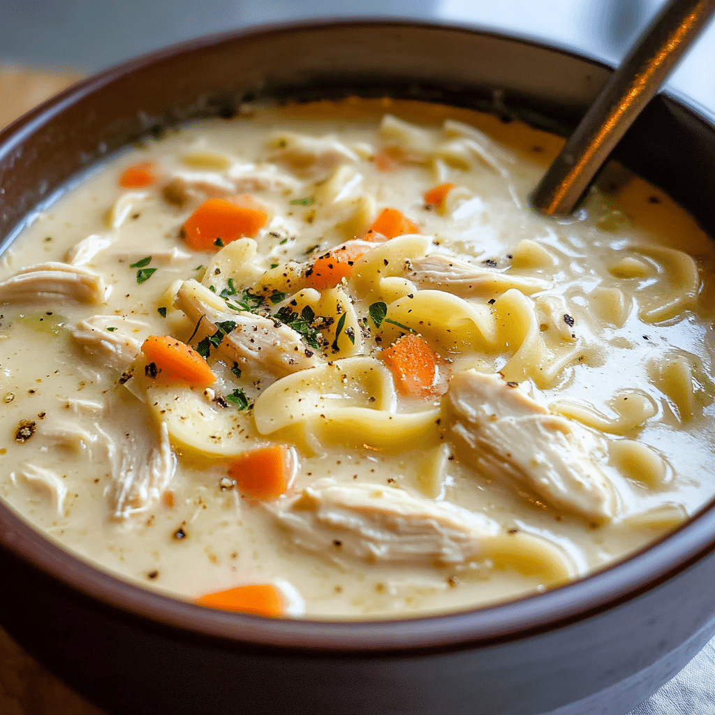Creamy Chicken Noodle Soup