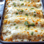 Creamy Queso Chicken Enchiladas